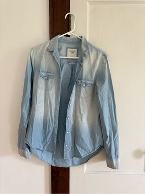 Abercrombie & Fitch Light Blue Denim Shirt